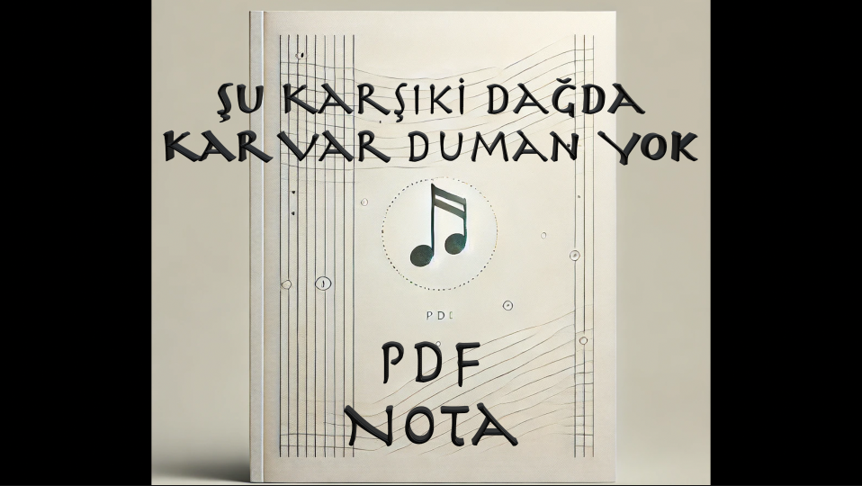 Şu Karşıki Dağda Kar Var Duman Yok - Nota