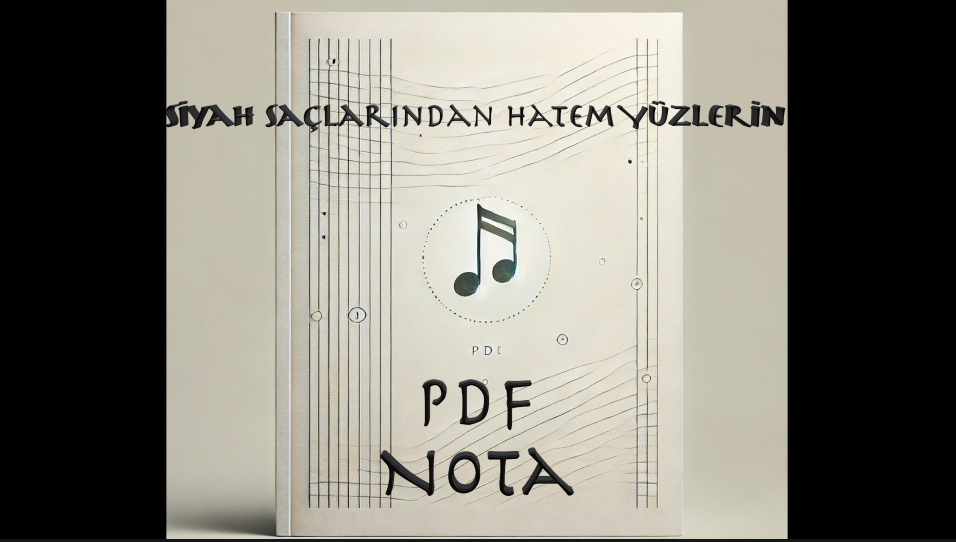 Siyah Saçlarından Hatem Yüzlerin - Nota
