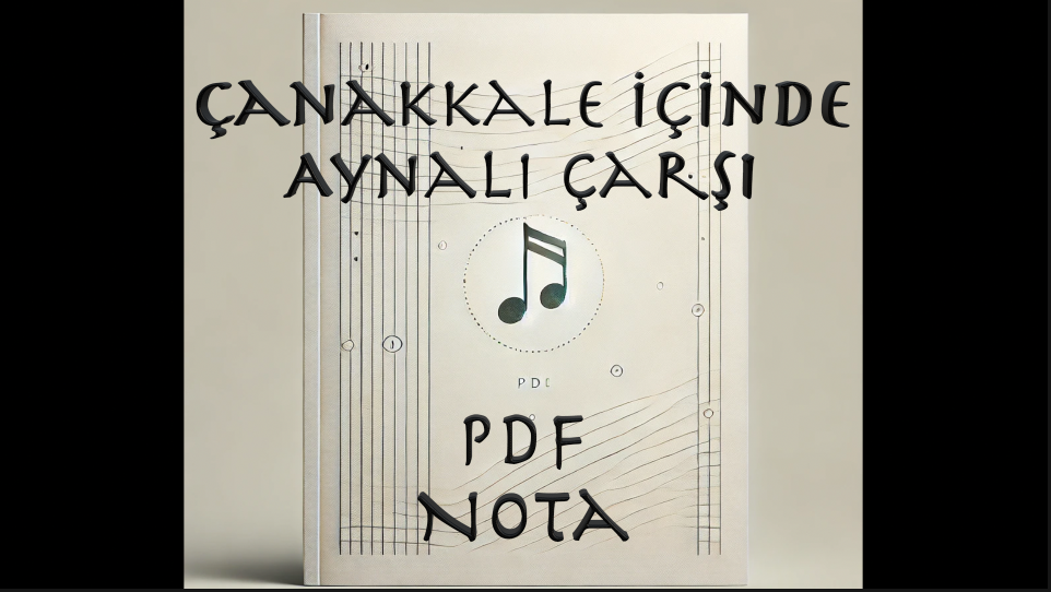 Çanakkale İçinde Aynalı Çarşı - Nota
