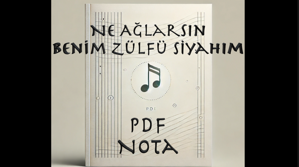 Ne Ağlarsın Benim Zülfü Siyahım - Nota